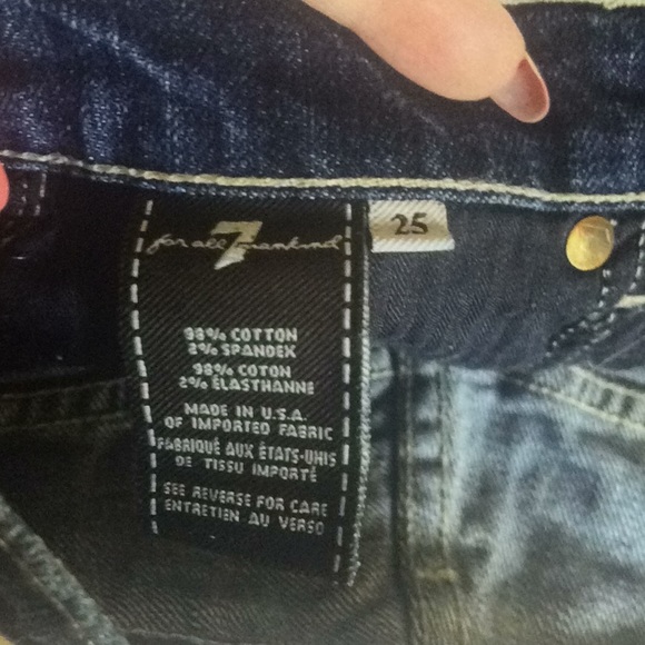 7 FOR ALL MANKIND RIPPED AND DISTRESSED SHORTS! - Picture 9 of 10